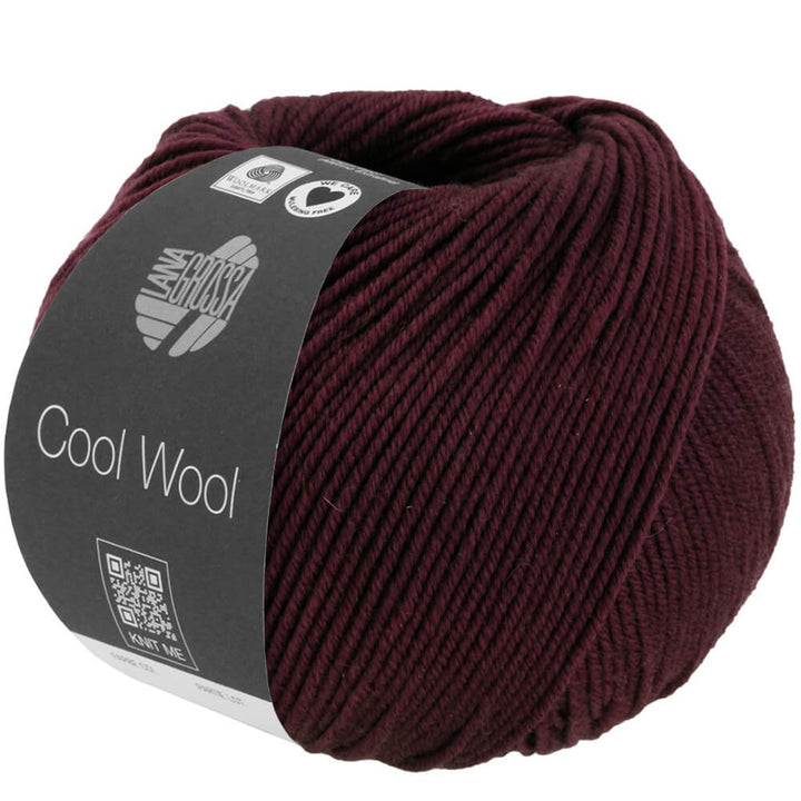Lana Grossa Cool Wool Mélange 1404 - Schwarzrot meliert Lieblingsgarn