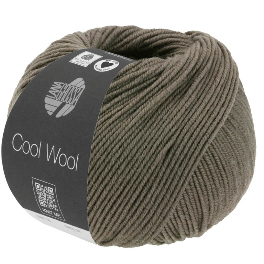 Lana Grossa Cool Wool Mélange 1422 - Dunkelbraun meliert Lieblingsgarn