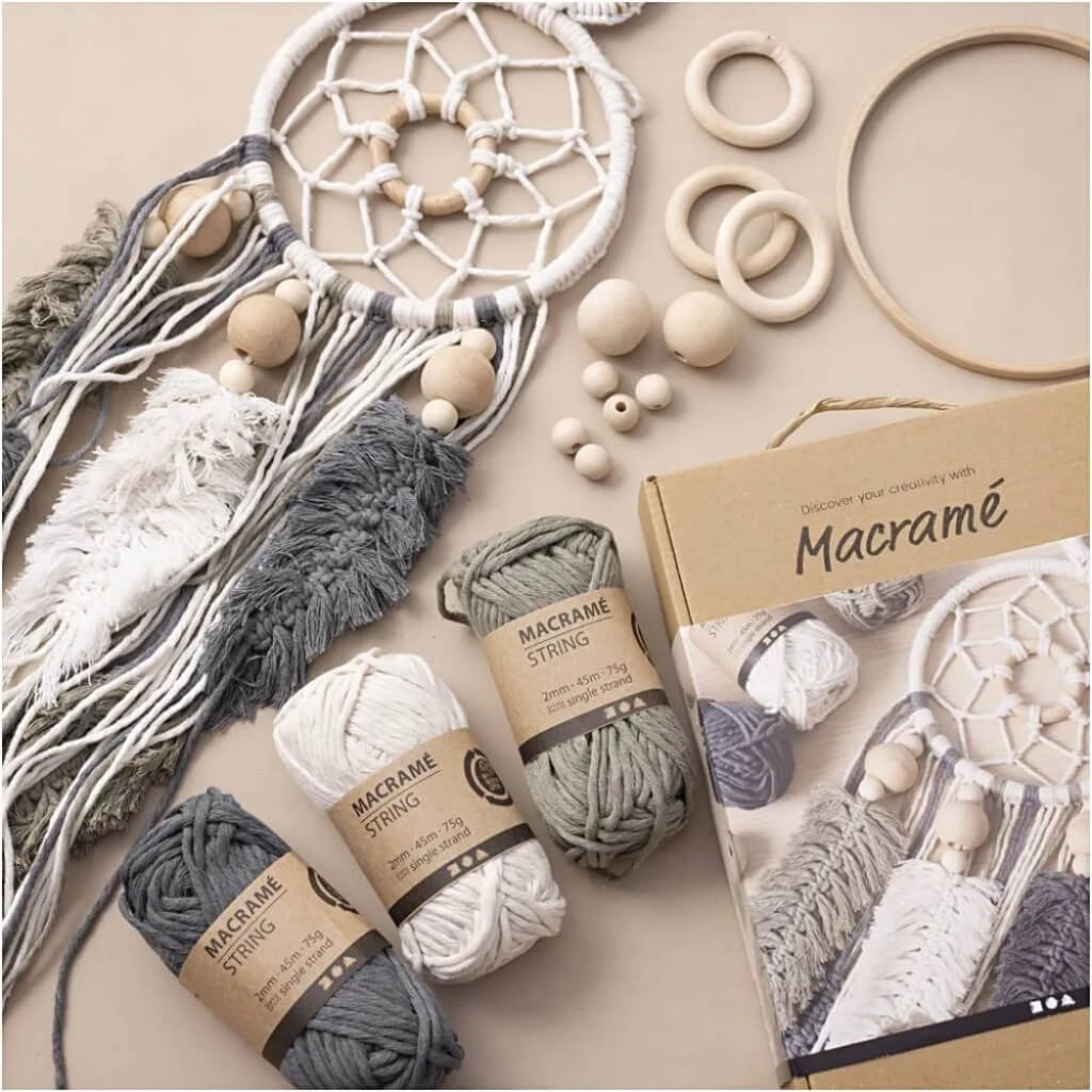 Creativ Company Bastelset Makramee Lieblingsgarn
