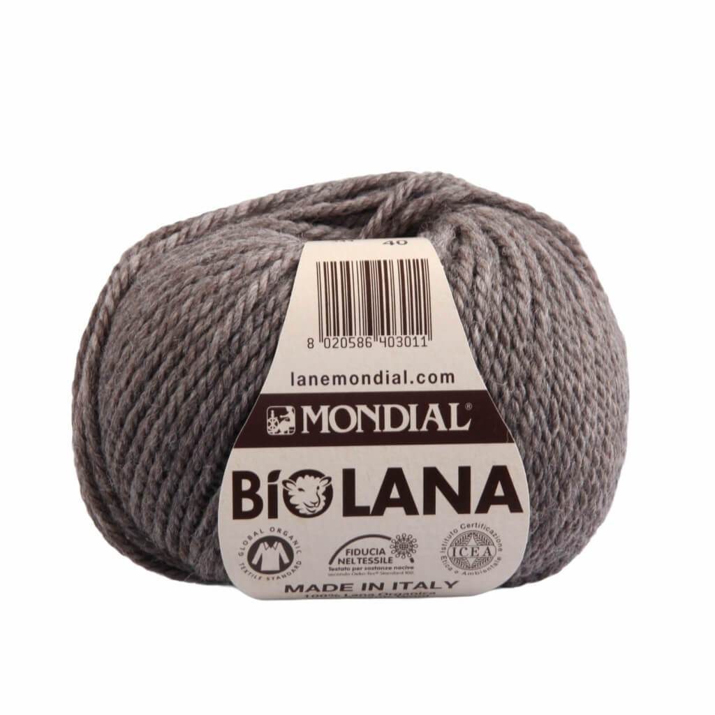 Lane Mondial Bio Lana 50g - Bio Wolle 344 - Stein Lieblingsgarn