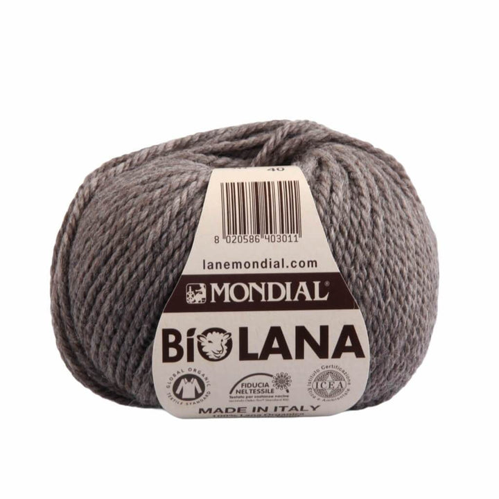 Lane Mondial Bio Lana 50g - Bio Wolle 344 - Stein Lieblingsgarn