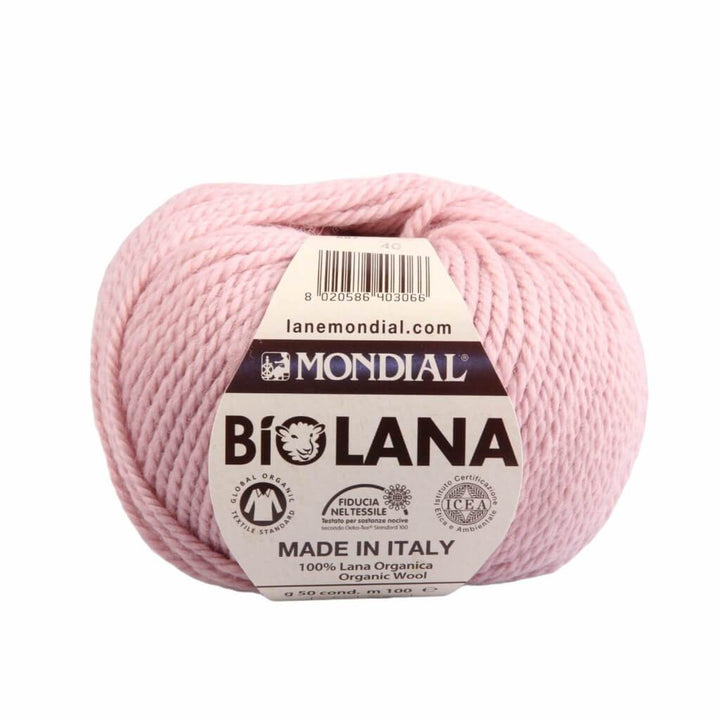 Lane Mondial Bio Lana 50g - Bio Wolle 887 - Altrosa Lieblingsgarn