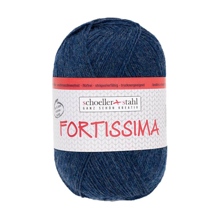 Schoeller + Stahl Fortissima Socka 100 - Sockenwolle 2039 - Marine-Meliert Lieblingsgarn