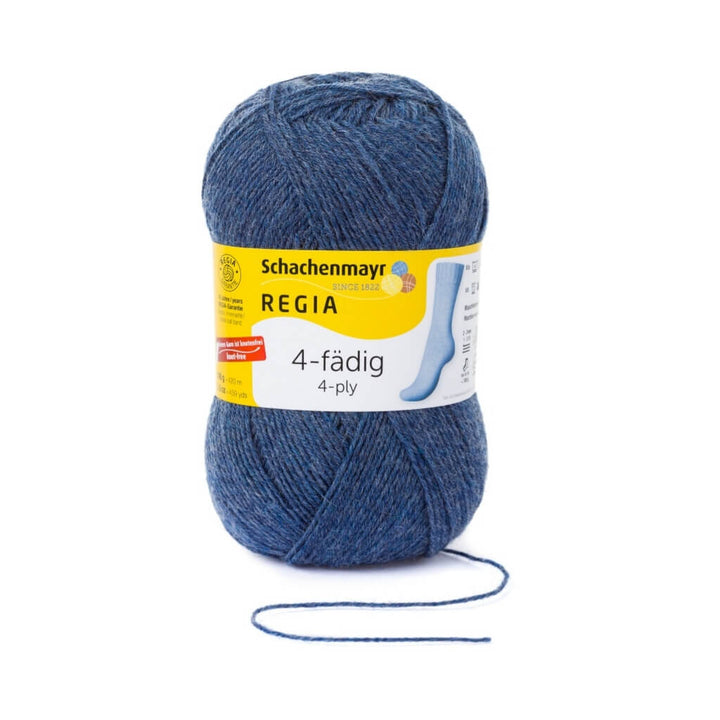 Schachenmayr Regia 4-fädig Uni 100 Gramm 2137 - Jeans meliert Lieblingsgarn