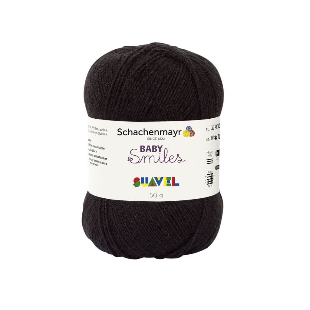 Schachenmayr Suavel Baby Smiles Babygarn 1099 - Schwarz Lieblingsgarn