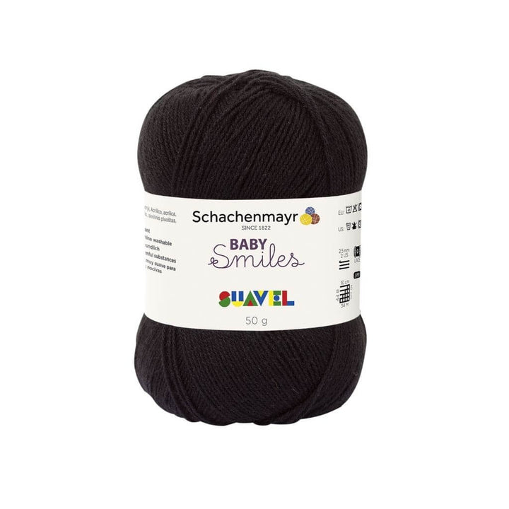 Schachenmayr Suavel Baby Smiles Babygarn 1099 - Schwarz Lieblingsgarn