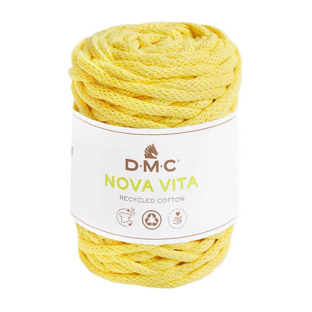 DMC Nova Vita - Baumwollgarn 4mm 091 - Hellgelb Lieblingsgarn