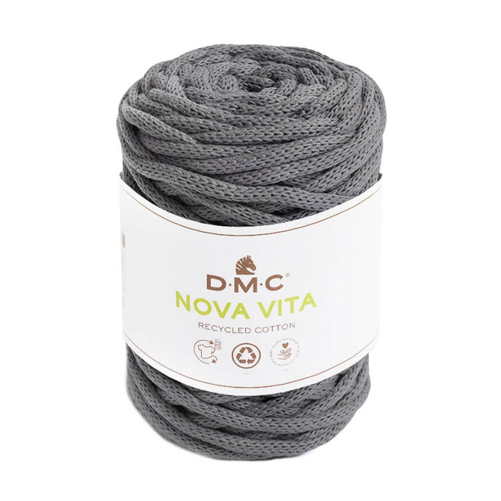 DMC Nova Vita - Baumwollgarn 4mm 12 - Mittelgrau Lieblingsgarn
