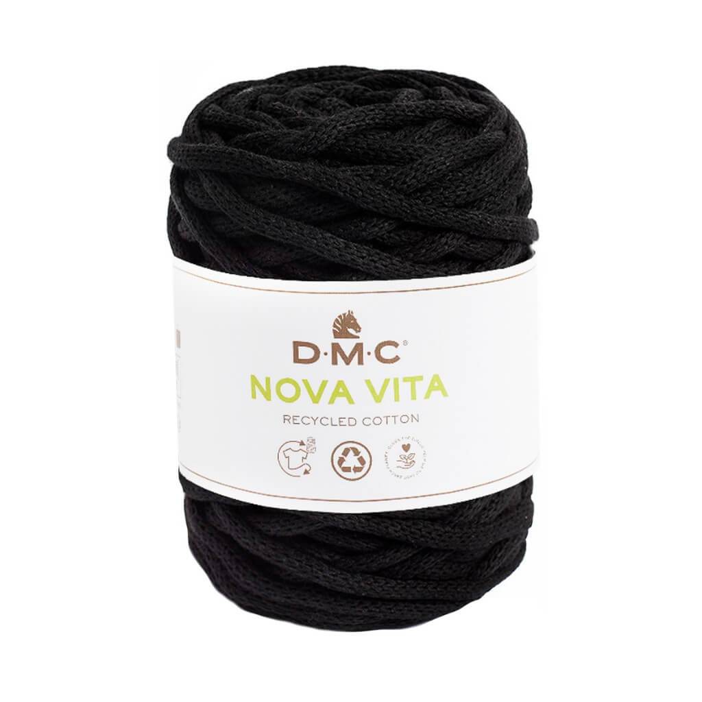 DMC Nova Vita - Baumwollgarn 4mm 02 - Schwarz Lieblingsgarn