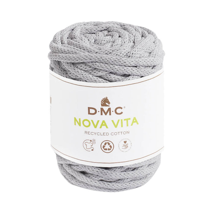 DMC Nova Vita - Baumwollgarn 4mm 121 - Silber Lieblingsgarn