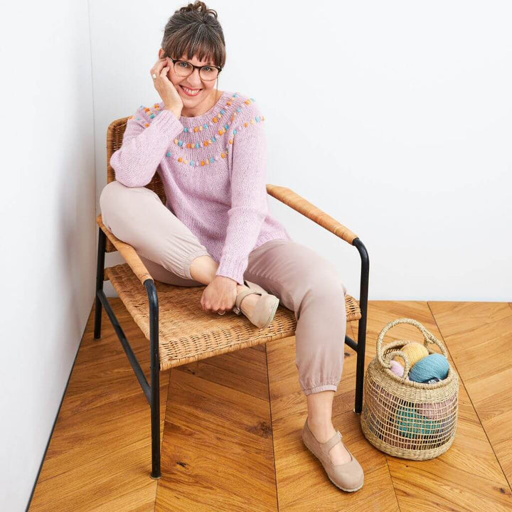 Lana Grossa Ecopuno Manoppa Sweater - Rosa P. Booklet No. 2 Lieblingsgarn