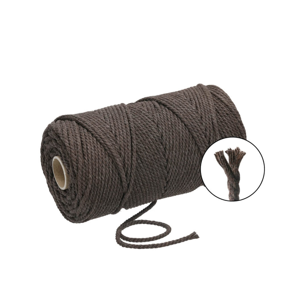 Filani Lieblingsgarn - Makramee Garn 3 mm x 120 m gedreht Espresso bei bei bei bei bei bei bei bei bei bei Lieblingsgarn