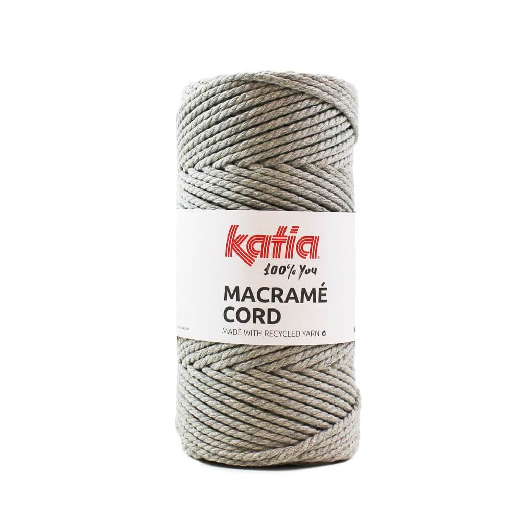 Katia Macramé Cord 5 mm Gris claro Lieblingsgarn