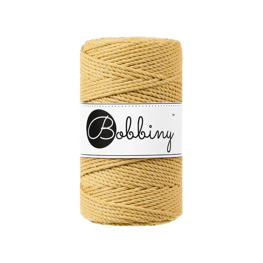 Bobbiny Makramee Garn 3mm gedreht Honey Lieblingsgarn