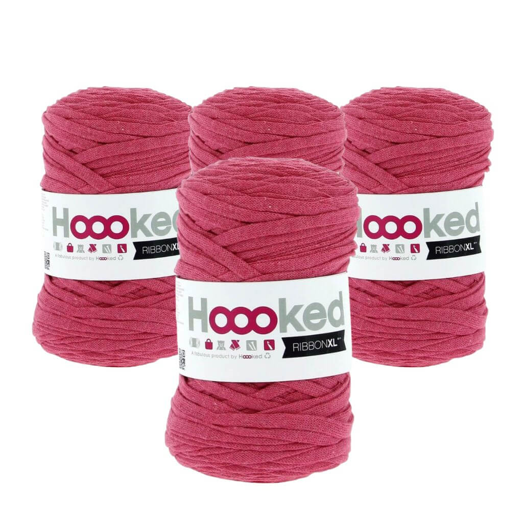Hoooked RibbonXL 4er Spar-Set Bubblegum Pink Lieblingsgarn