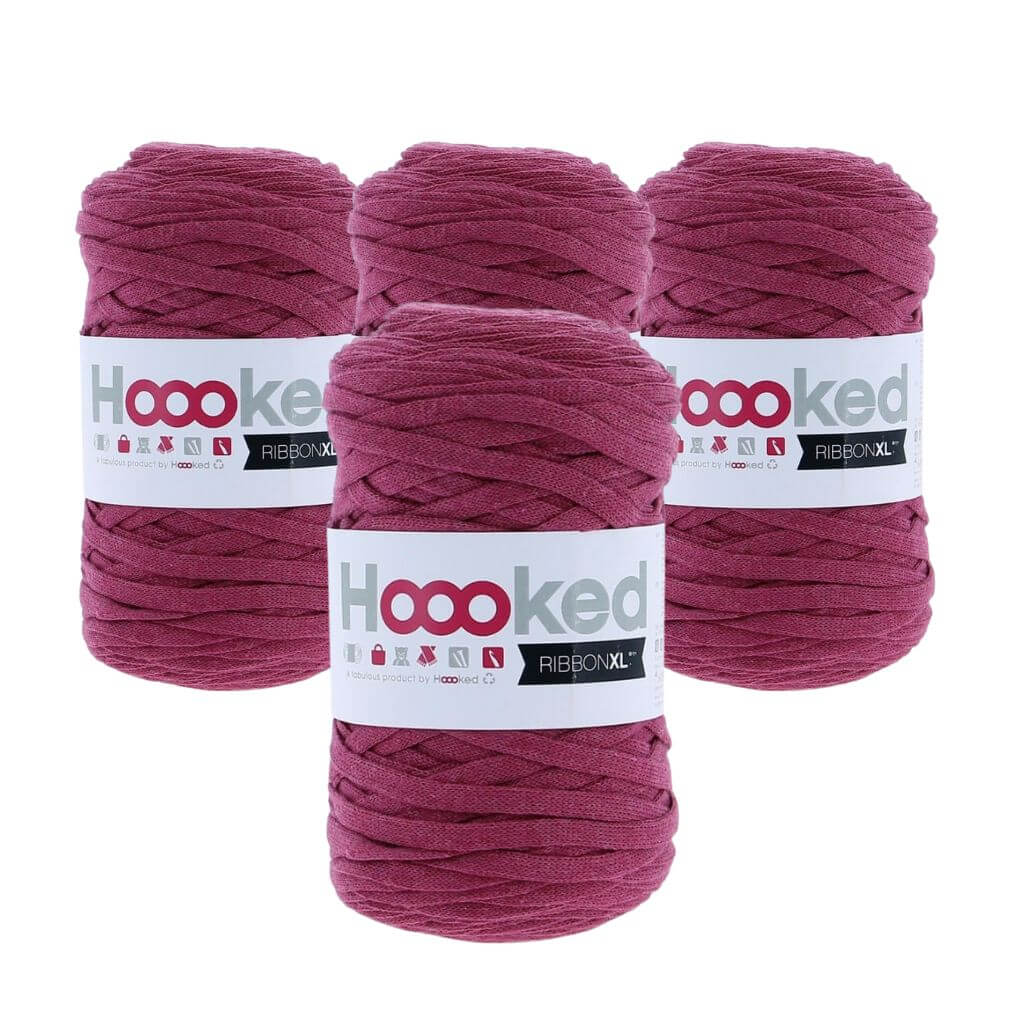 Hoooked RibbonXL 4er Spar-Set Crazy Plum Lieblingsgarn