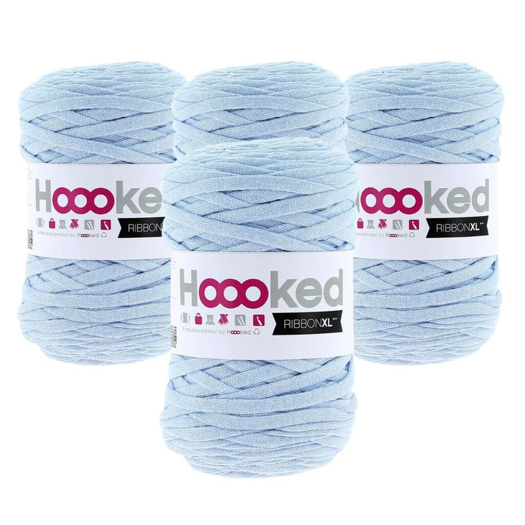 Hoooked RibbonXL 4er Spar-Set Powder Blue Lieblingsgarn