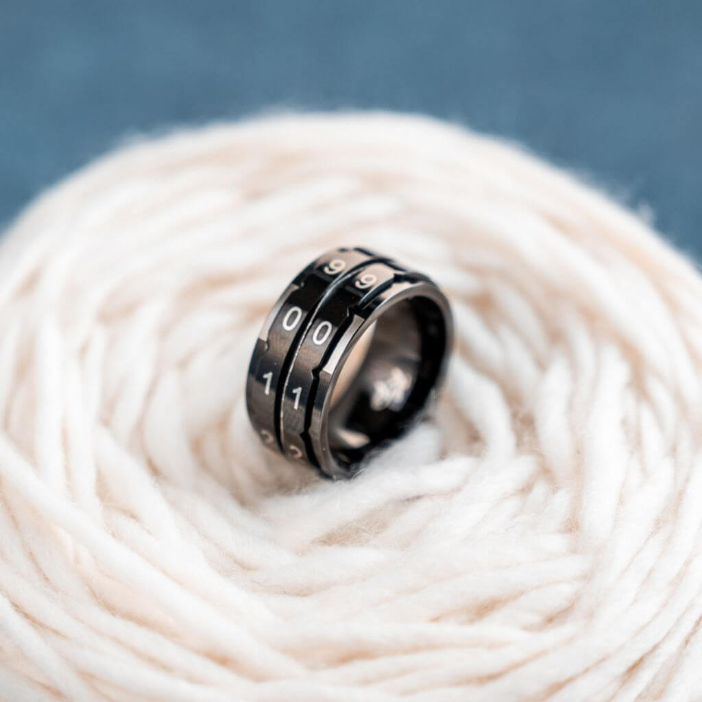 KnitPro Reihenzählerring schwarz Lieblingsgarn