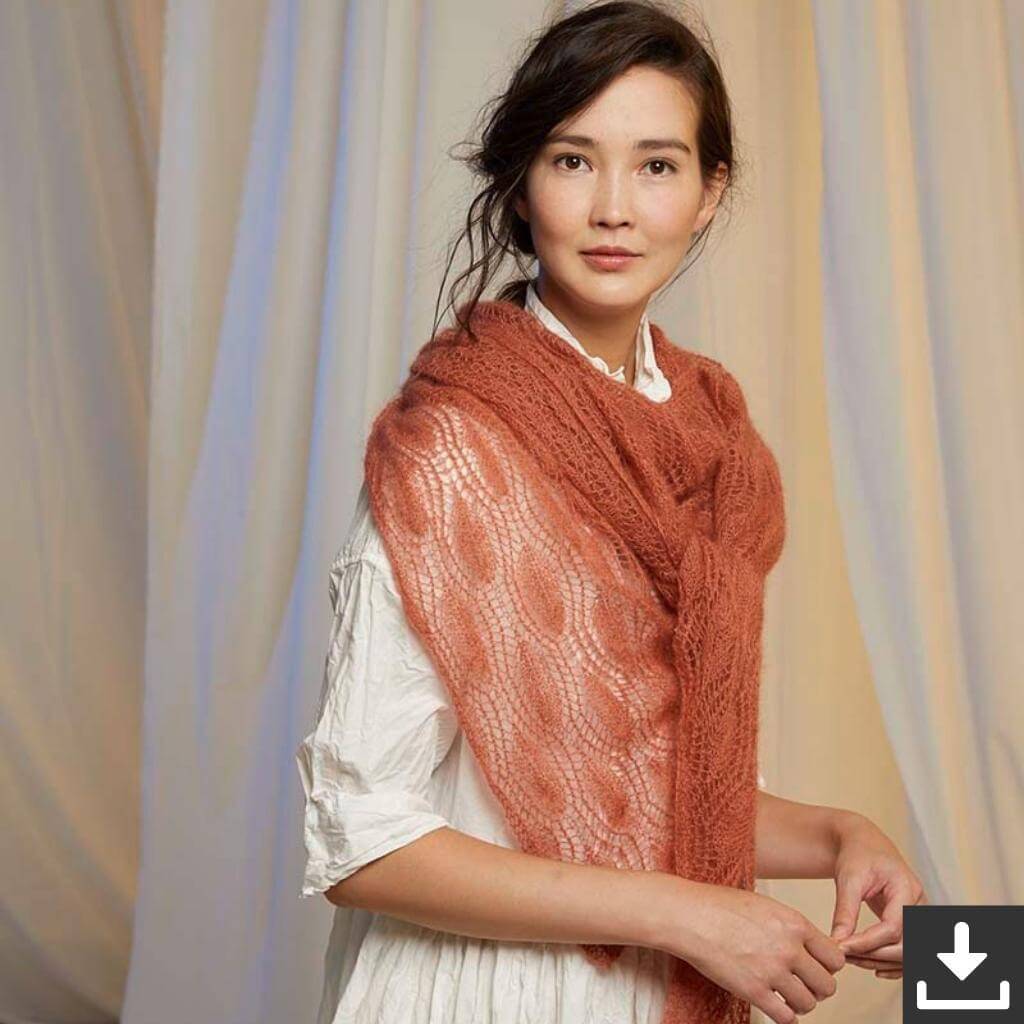 Lace Dreiecktuch - Lang Yarns Modell 251-58 Lieblingsgarn