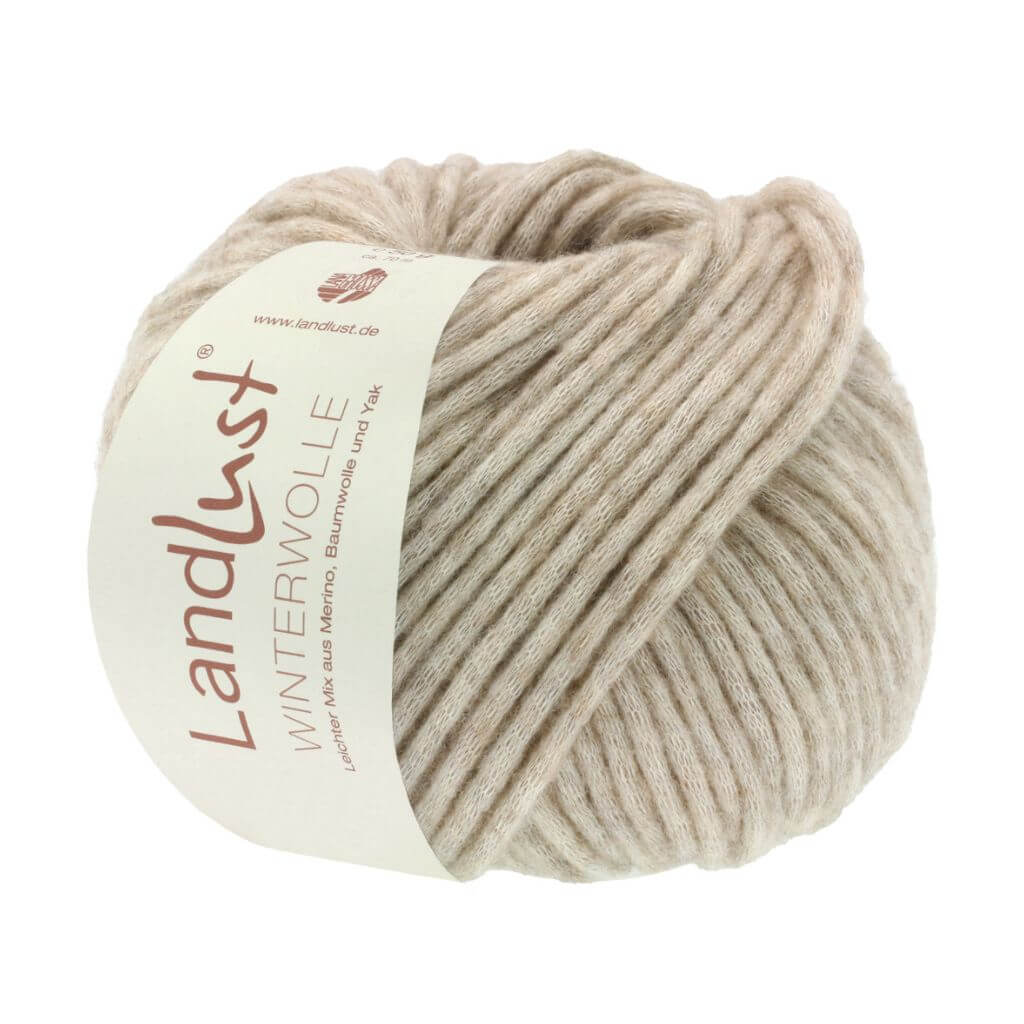Lana Grossa Landlust Winterwolle 50 g 24 - Taupe Meliert Lieblingsgarn