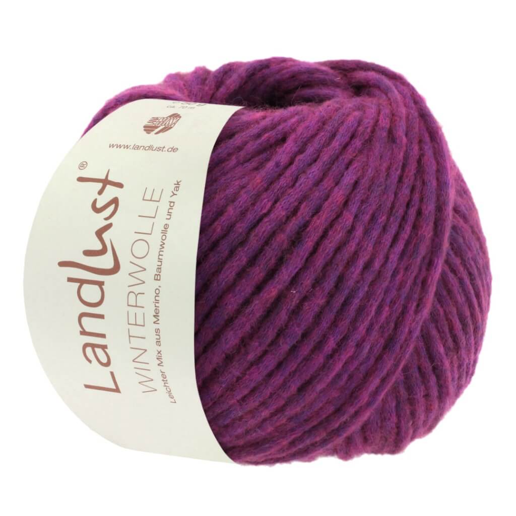 Lana Grossa Landlust Winterwolle 50 g 6 - Fuchsia Meliert Lieblingsgarn