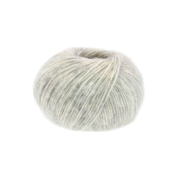 Lana Grossa Natural Alpaca Pelo 2 - Rohweiß/Zartgrau Lieblingsgarn