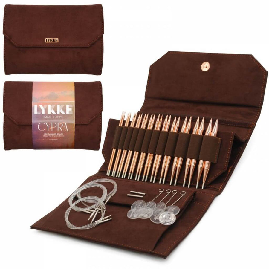 Lykke Rundstricknadel Set - Cypra braun vegan Lieblingsgarn