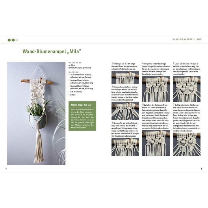 Makramee Blumenampeln - Josephine Kirsch Lieblingsgarn