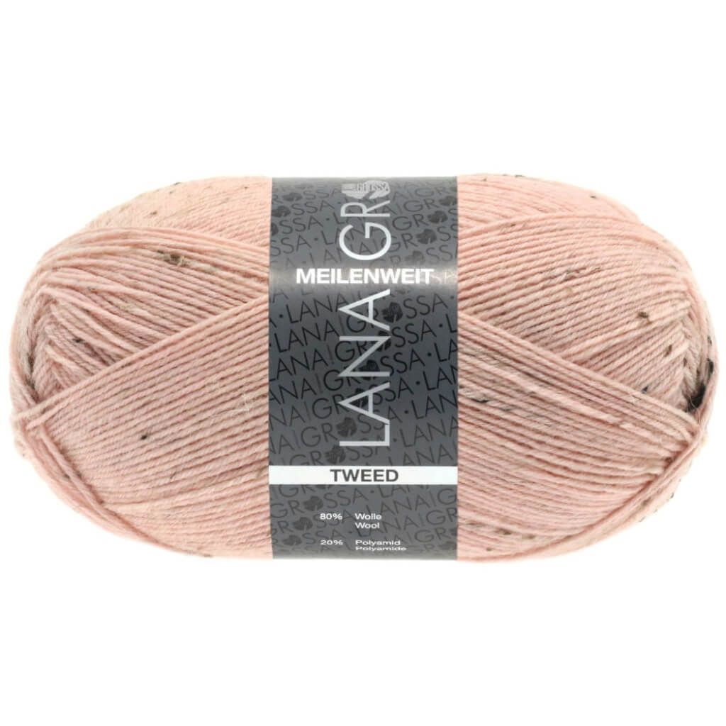 Lana Grossa Meilenweit 100 Tweed 149 - Rosa Lieblingsgarn