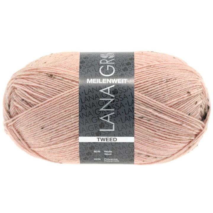 Lana Grossa Meilenweit 100 Tweed 149 - Rosa Lieblingsgarn