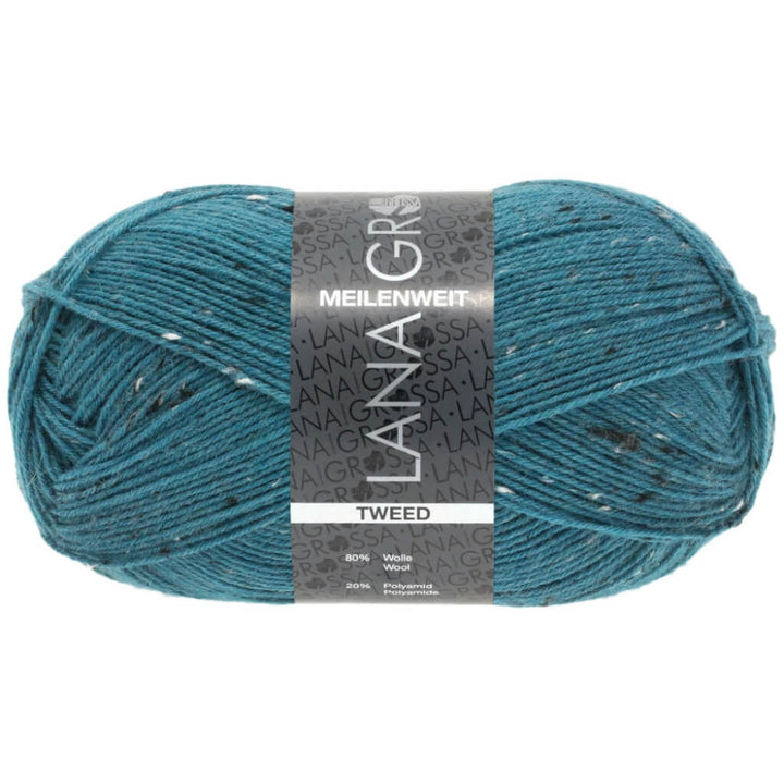 Lana Grossa Meilenweit 100 Tweed 159 - Petrol Lieblingsgarn