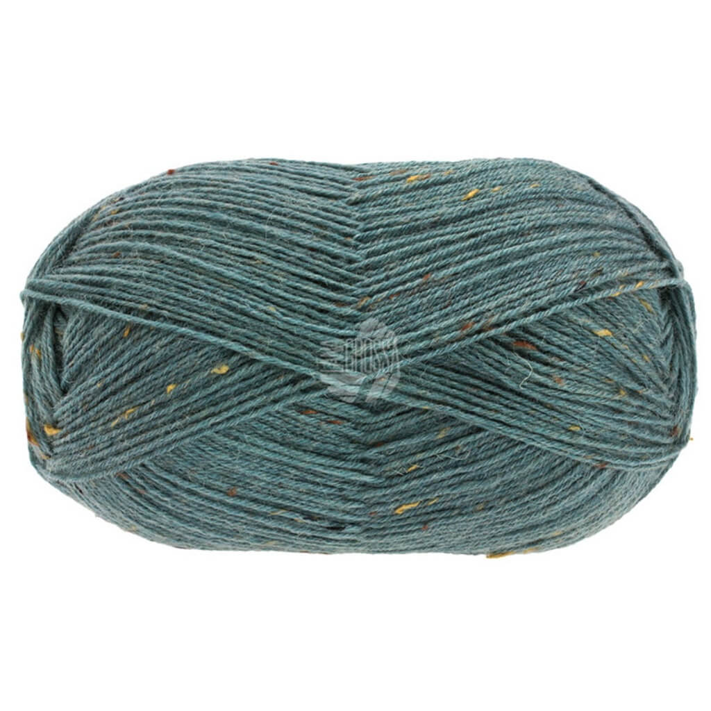Lana Grossa Meilenweit 100 Tweed 166 - Graugrün Lieblingsgarn