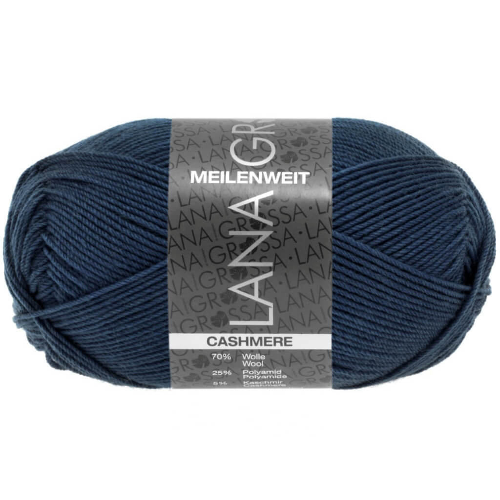 Lana Grossa Meilenweit 50 Cashmere 09 - Nachtblau Lieblingsgarn