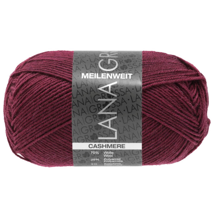 Lana Grossa Meilenweit 50 Cashmere 44 - Bordeaux Lieblingsgarn
