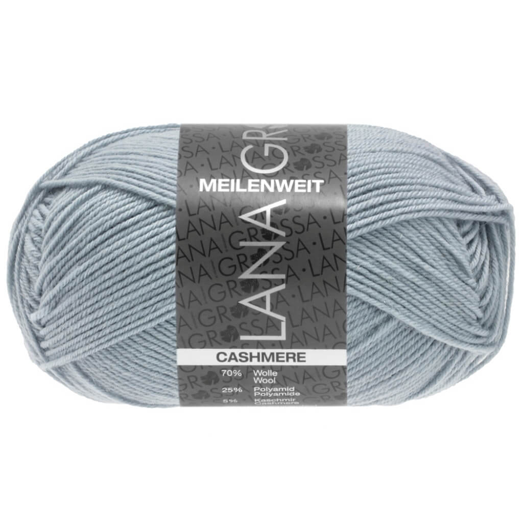 Lana Grossa Meilenweit 50 Cashmere 49 - Pastellblau Lieblingsgarn