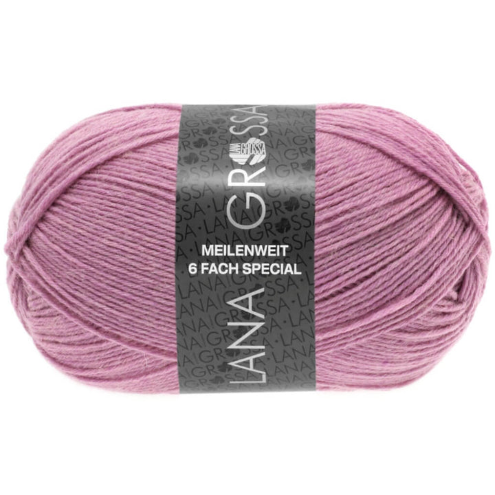 Lana Grossa Meilenweit 6-fach 150 Unito 9223 - Altrosa Lieblingsgarn