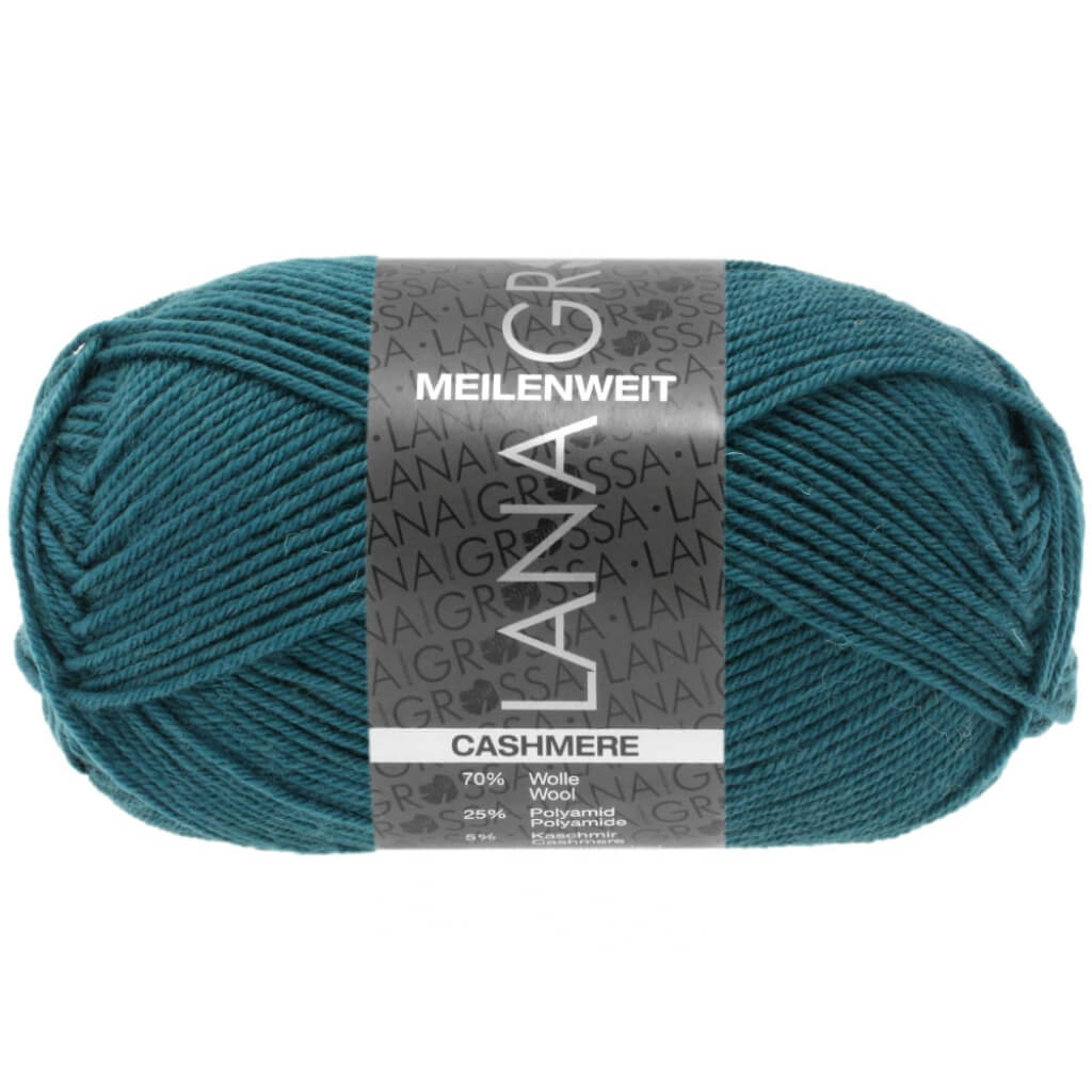 Lana Grossa Meilenweit 50 Cashmere 42 - Tiefseegrün Lieblingsgarn