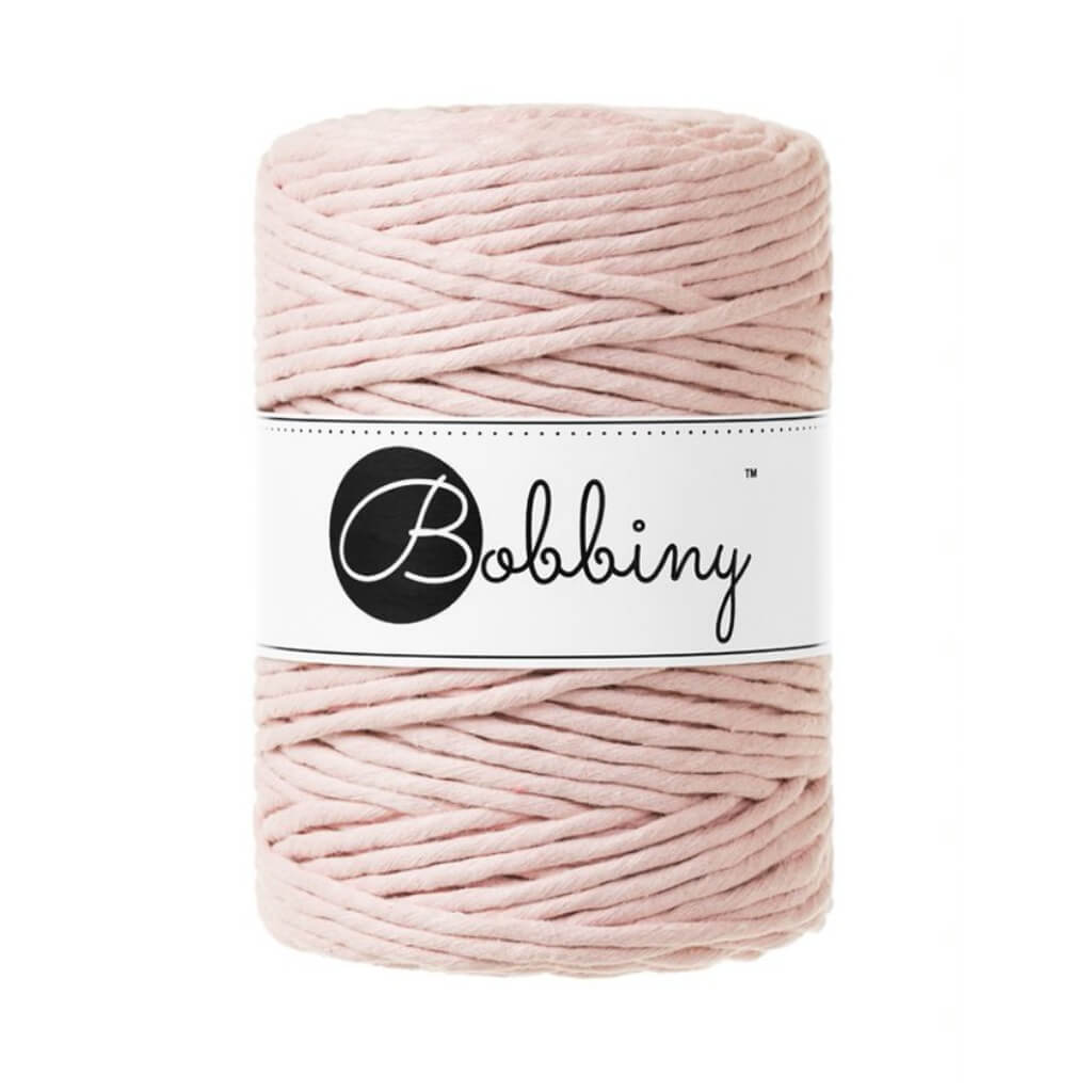Bobbiny Makramee Garn 5 mm x 100 m Pastel Pink Lieblingsgarn