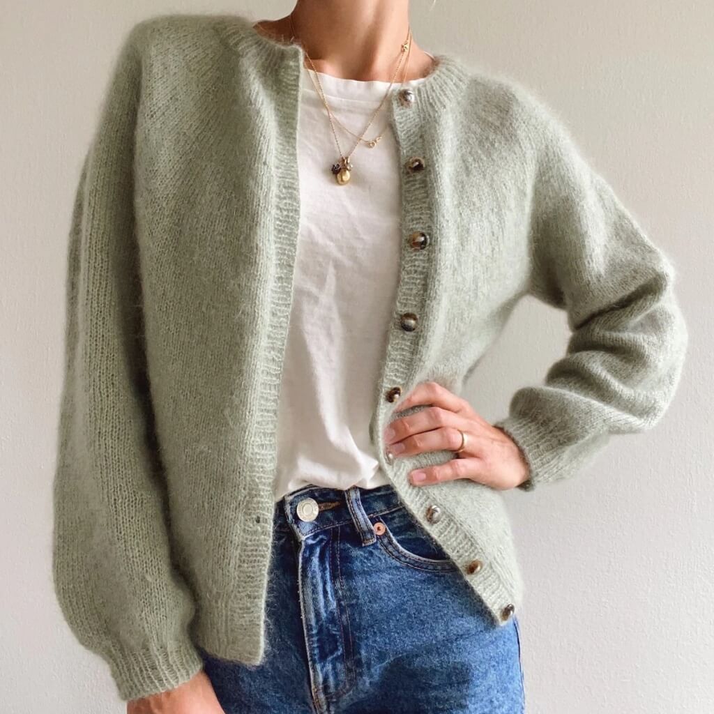 PetiteKnit Novice Cardigan Mohair Edition Lieblingsgarn