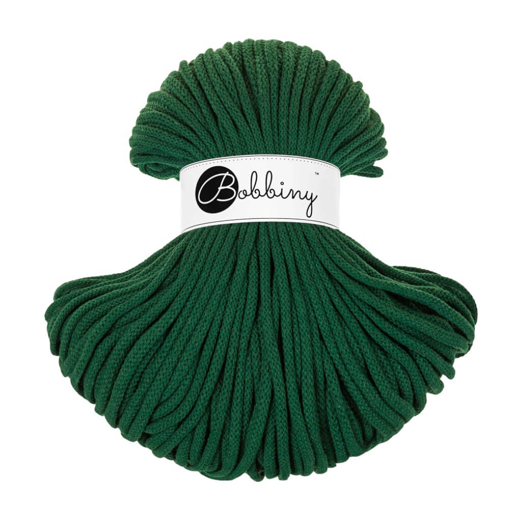Bobbiny Kordel 5mm x 100 Meter Pine Green Lieblingsgarn