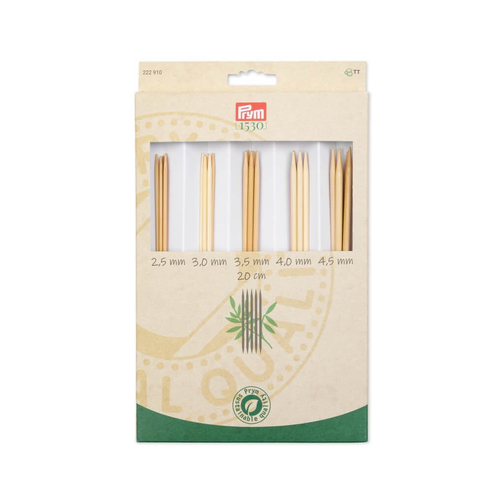Prym 1530 Strumpfstricknadeln Bambus Set Lieblingsgarn