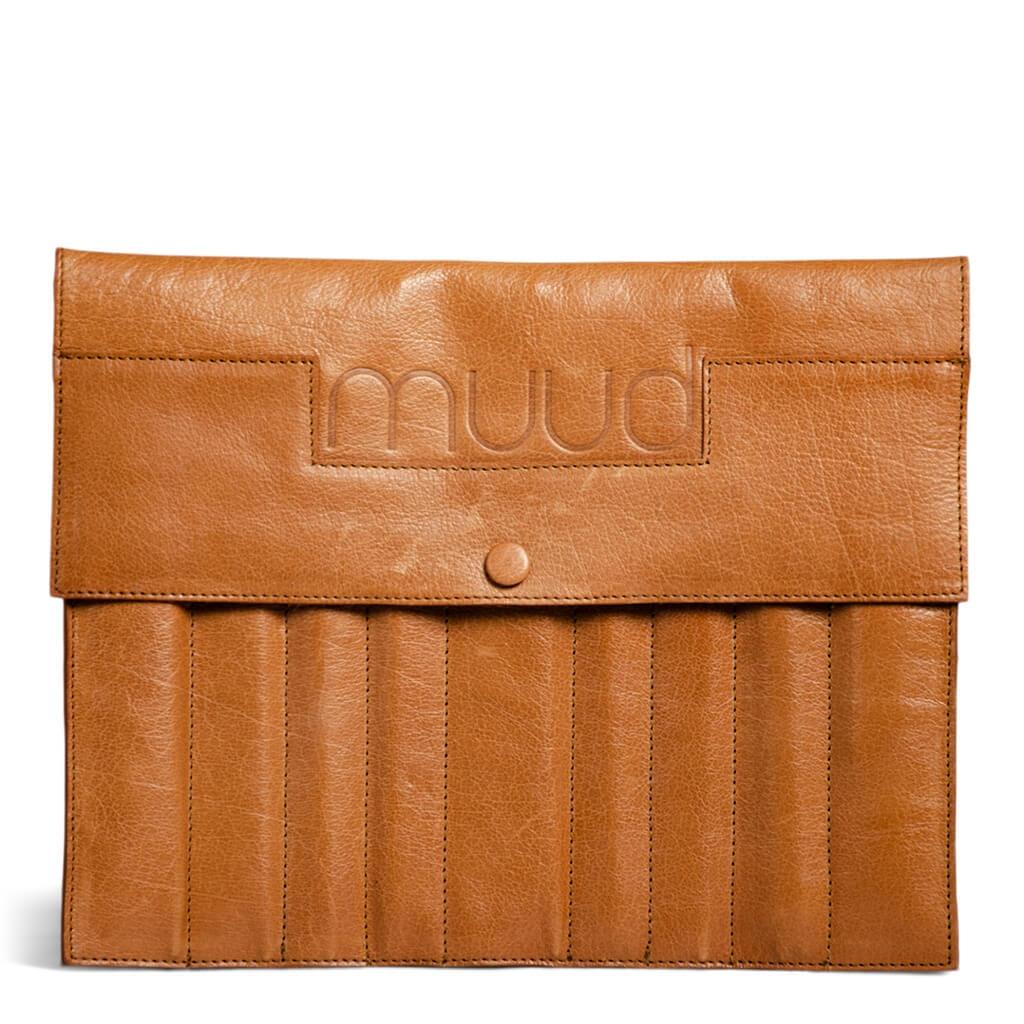 muud Oslo XL - Nadeletui aus Leder Whisky Lieblingsgarn