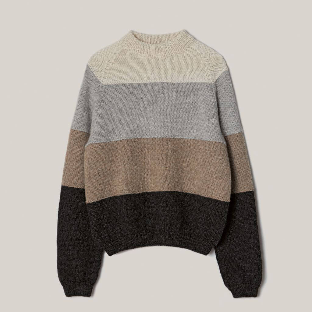 Natural Alpaca Classico Raglanpullover - Lana Grossa Nordic Knits Modell 12 Lieblingsgarn