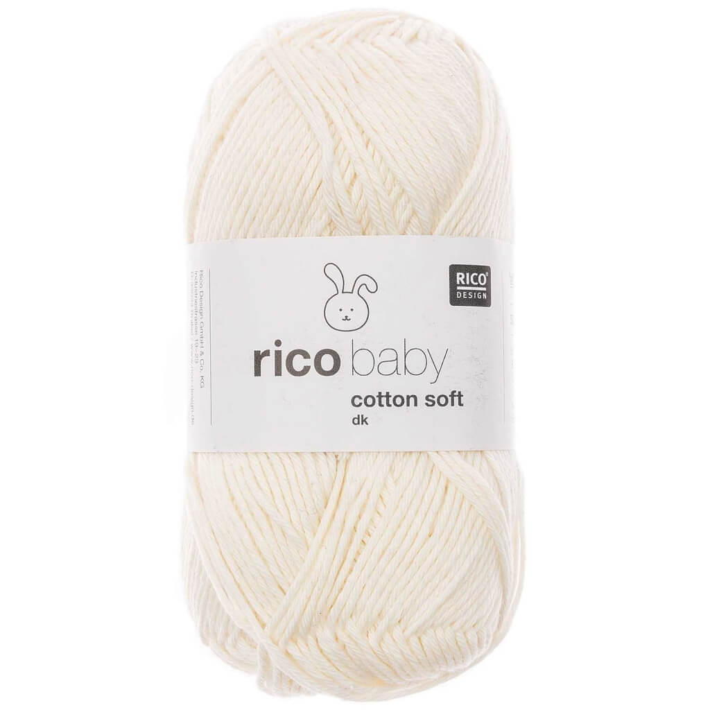 Rico Design Baby Cotton Soft DK 50 g 001 - Weiss Lieblingsgarn