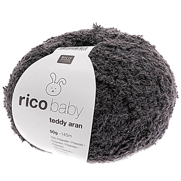 Rico Design Baby Teddy Aran 50 g 024 - Dunkelgrau Lieblingsgarn