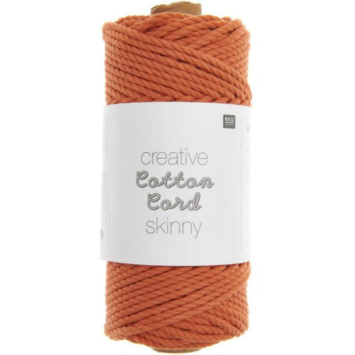 Rico Design Creative Cotton Cord Skinny 3mm x 55m orange Lieblingsgarn