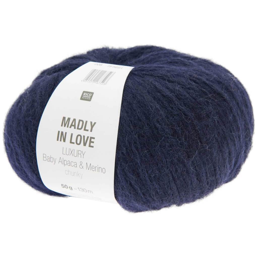 Rico Design Luxury Baby Alpaca & Merino Chunky - Madly in love 008 - Marine Lieblingsgarn