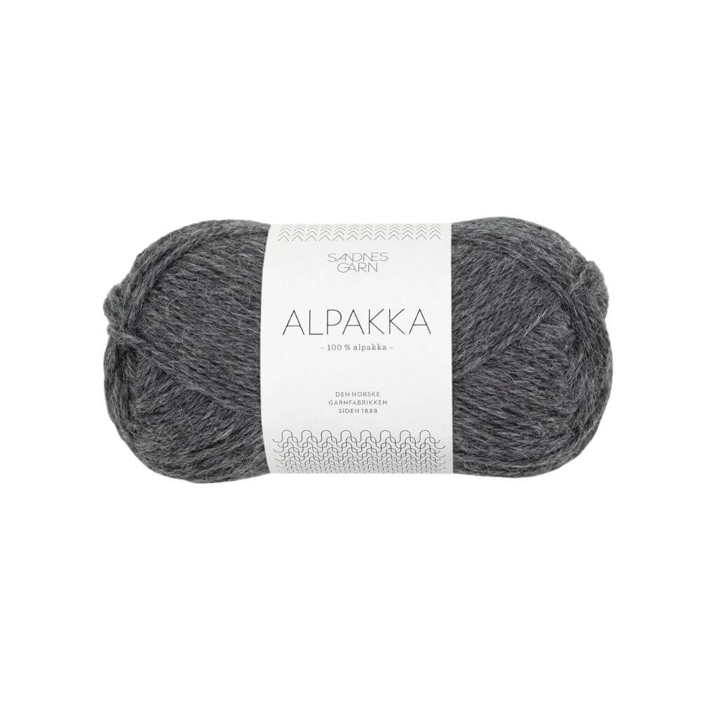 Sandnes Garn Alpakka 50g 1053 - Mørk Gråmelert Lieblingsgarn