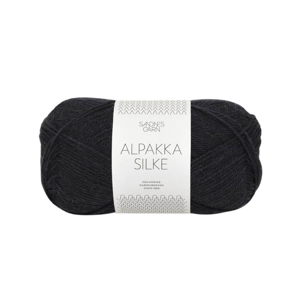 Sandnes Garn Alpakka Silke 50 g 1099 - Sort Lieblingsgarn