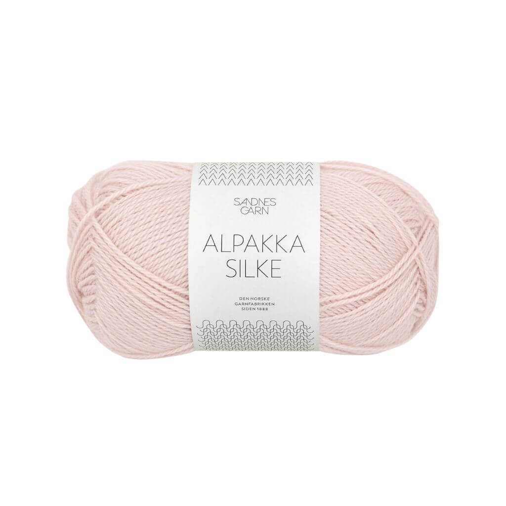 Sandnes Garn Alpakka Silke 50 g 3511 - Pudderrosa Lieblingsgarn